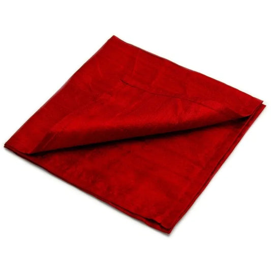 100% SILK Reading Cloth - Deep Red