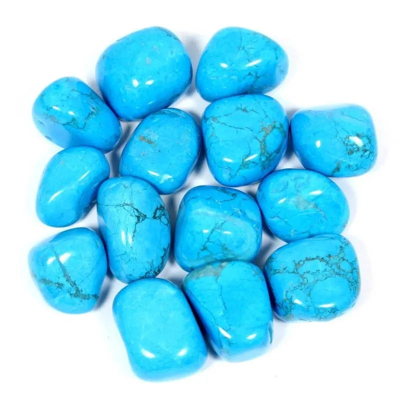 100g of Howlite, Blue (Turquenite) Tumblestone