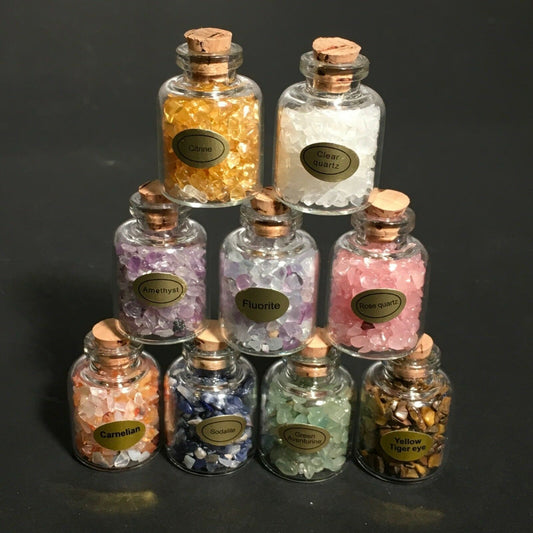 9 Gemstone Bottle Set