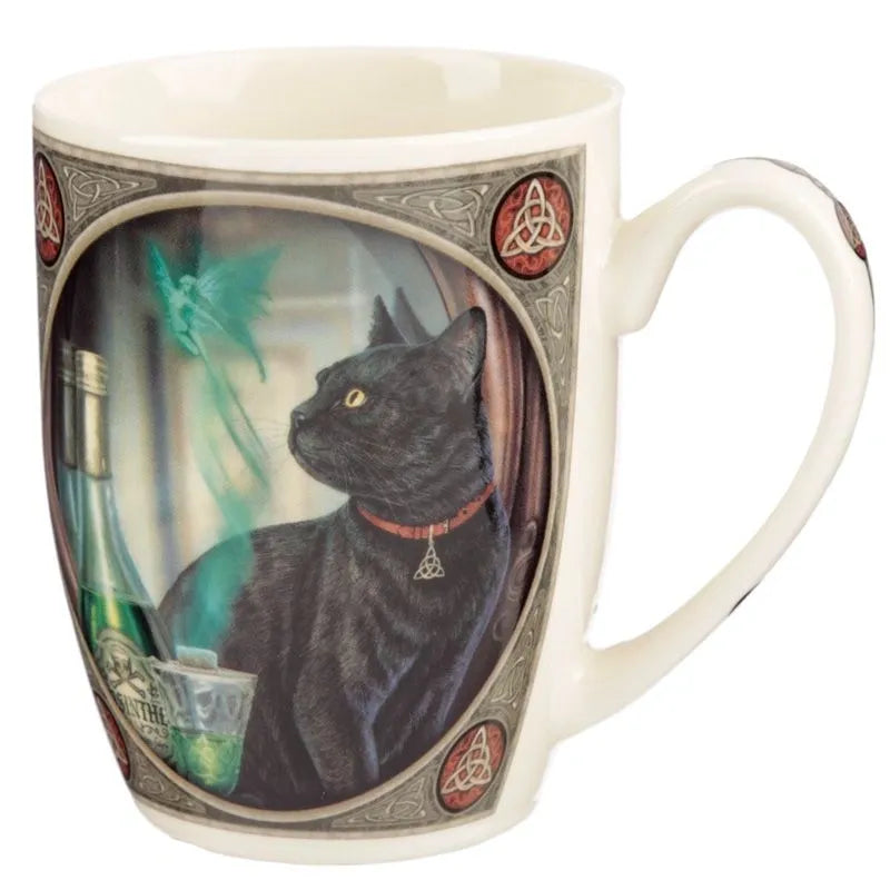 Absinthe Cat -Lisa Parker Porcelain Mug