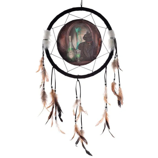 Absinthe Cat Dreamcatcher 33cm - Lisa Parker