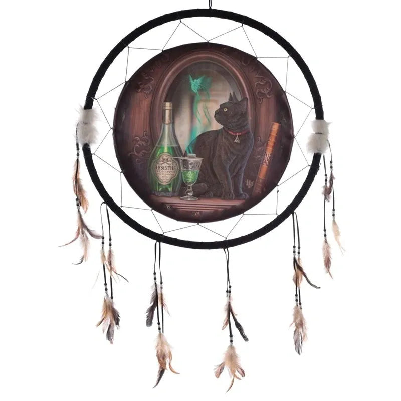 Absinthe Cat Huge Dreamcatcher - Lisa Parker