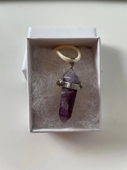 Amethyst Double Point Pendant