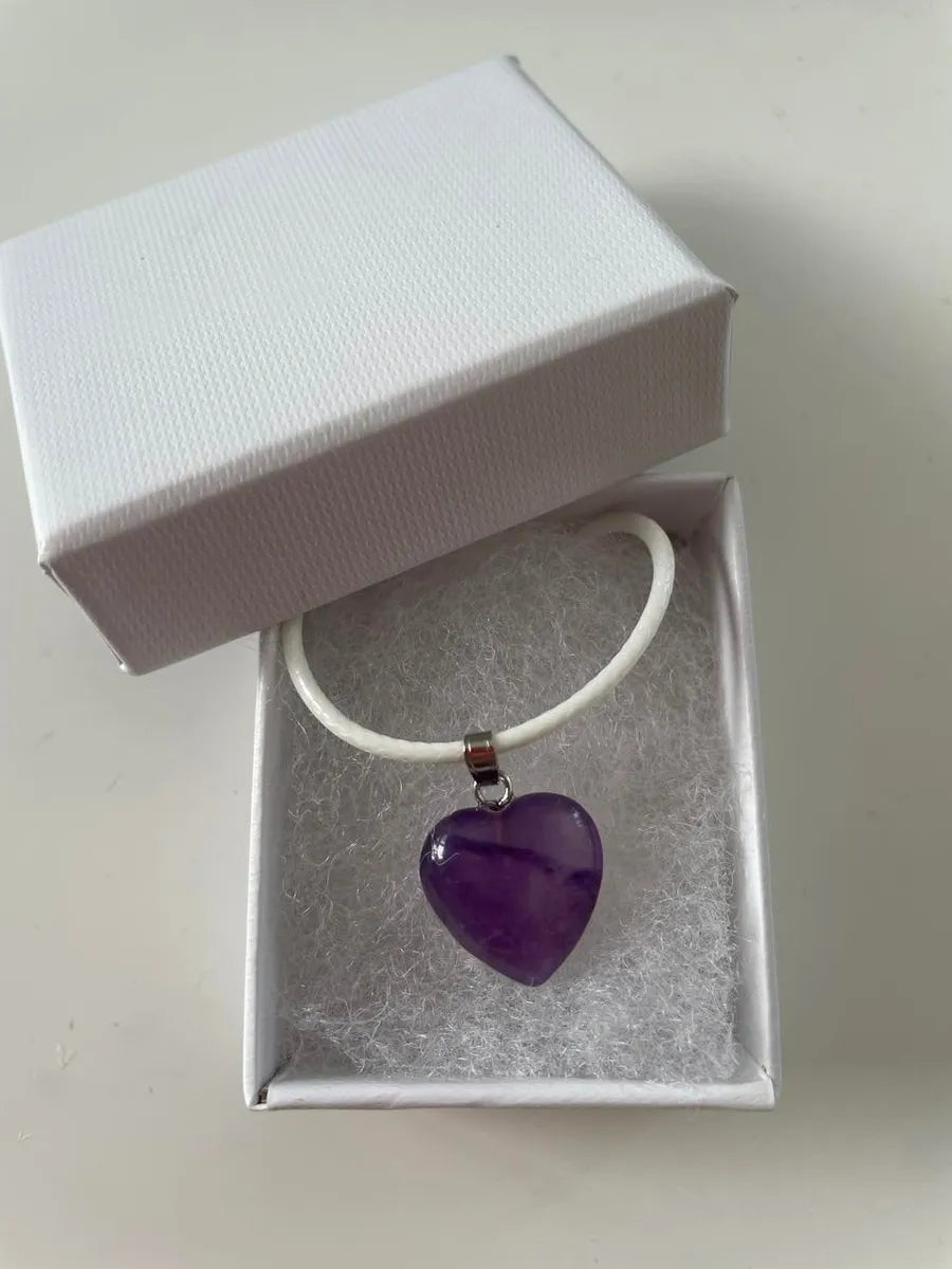 Amethyst Heart Pendant