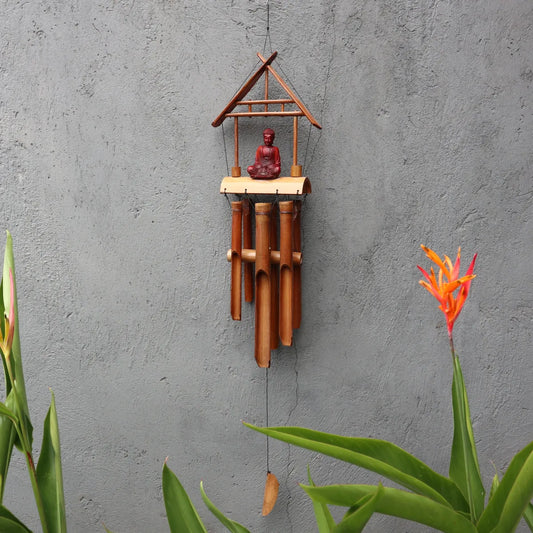 Bamboo Windchime - Buddha