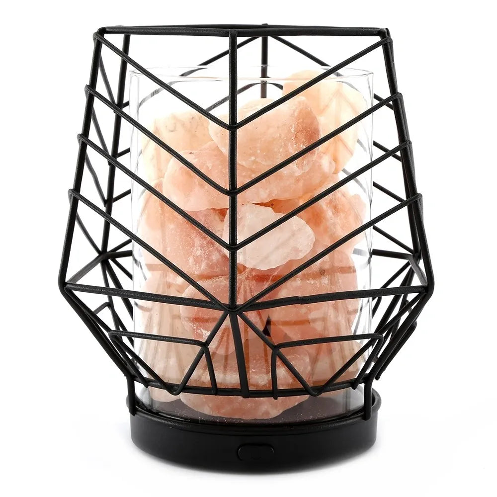 Black Wired LED Himalayan Salt Lamp