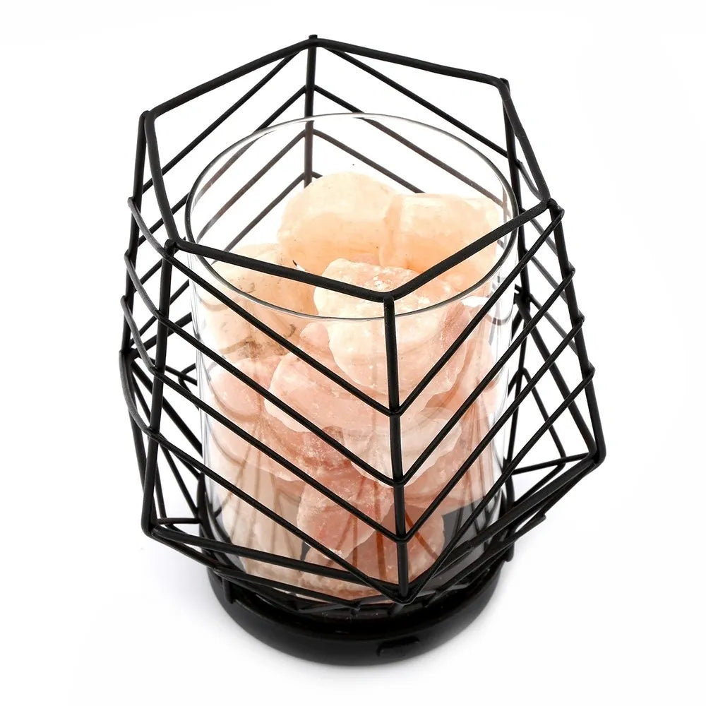 Black Wired LED Himalayan Salt Lamp