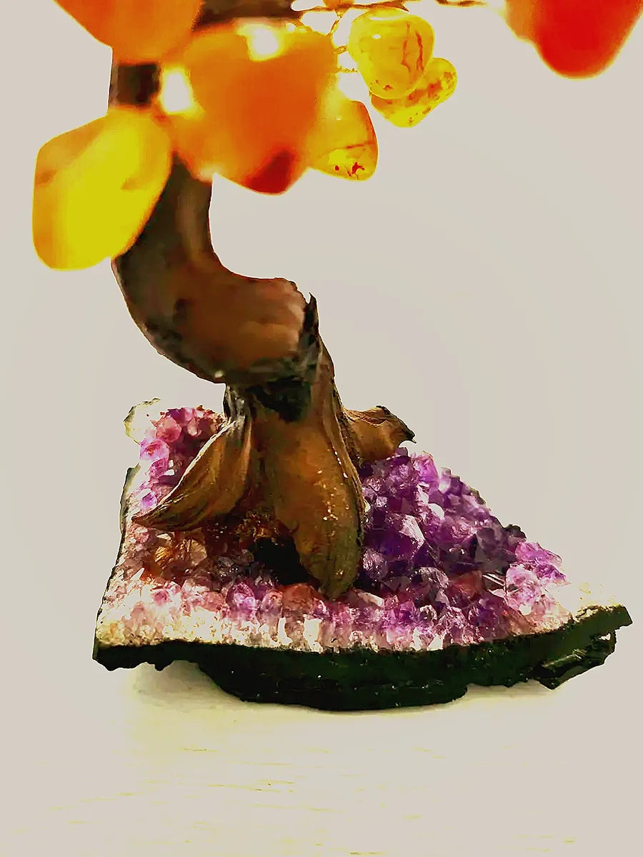 Carnelian Bonsai Tree (around 48 crystals)