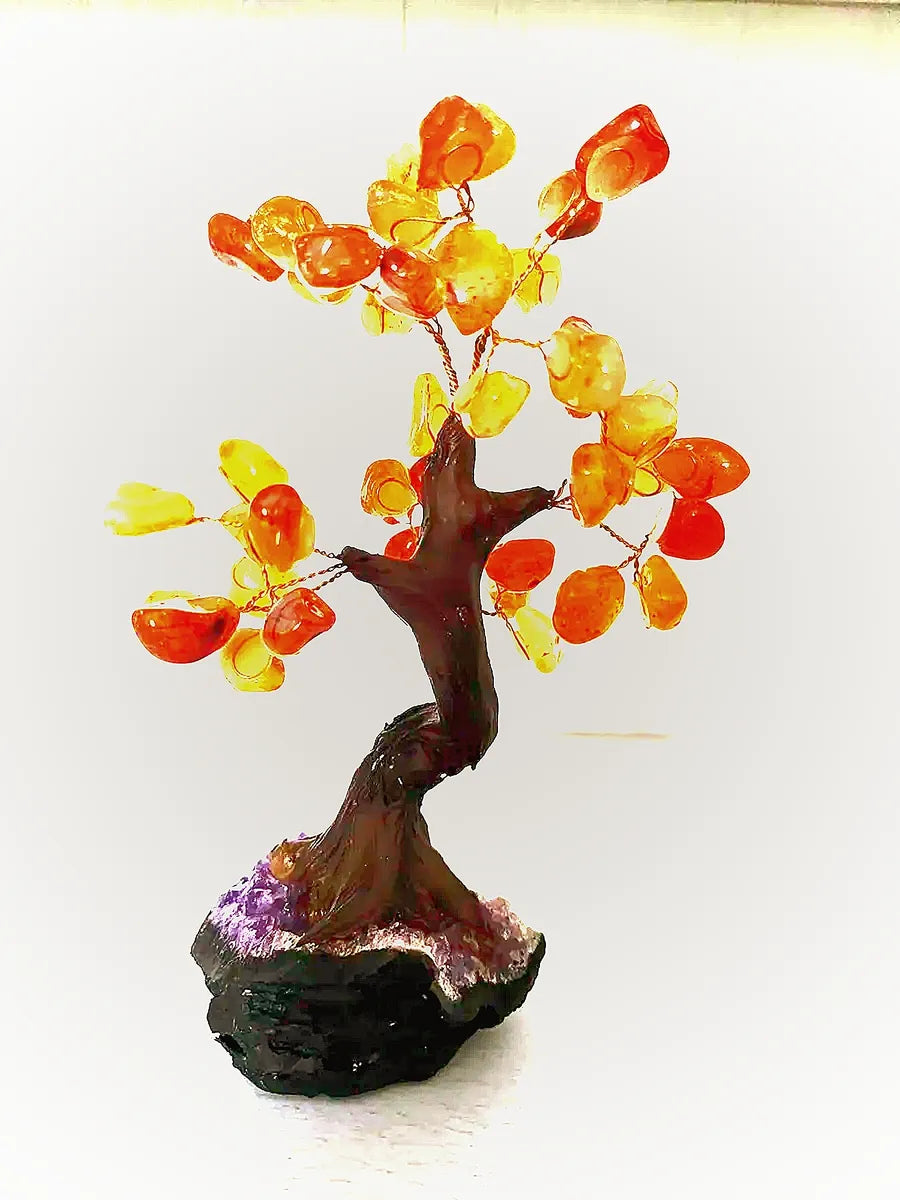 Carnelian Bonsai Tree (around 48 crystals)