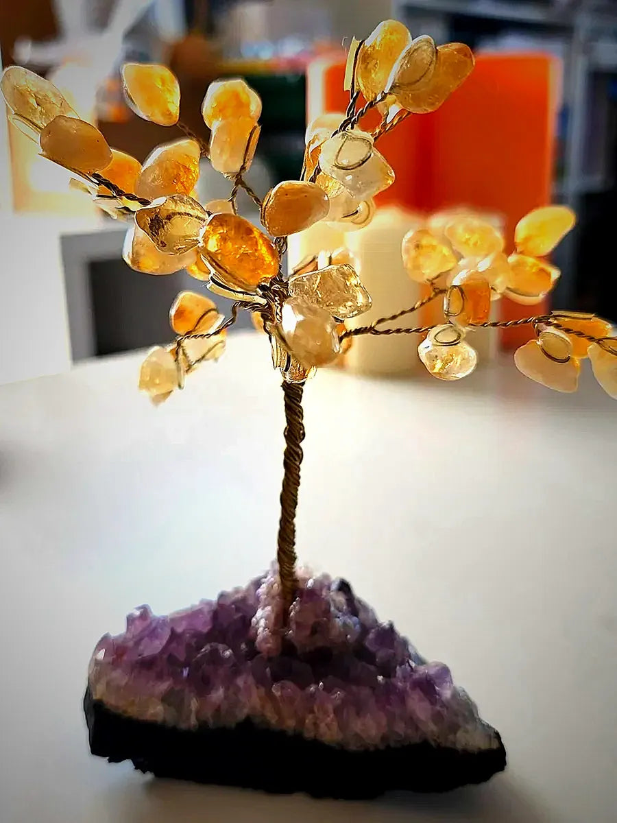 Citrine Gem Tree (around 50 crystals)