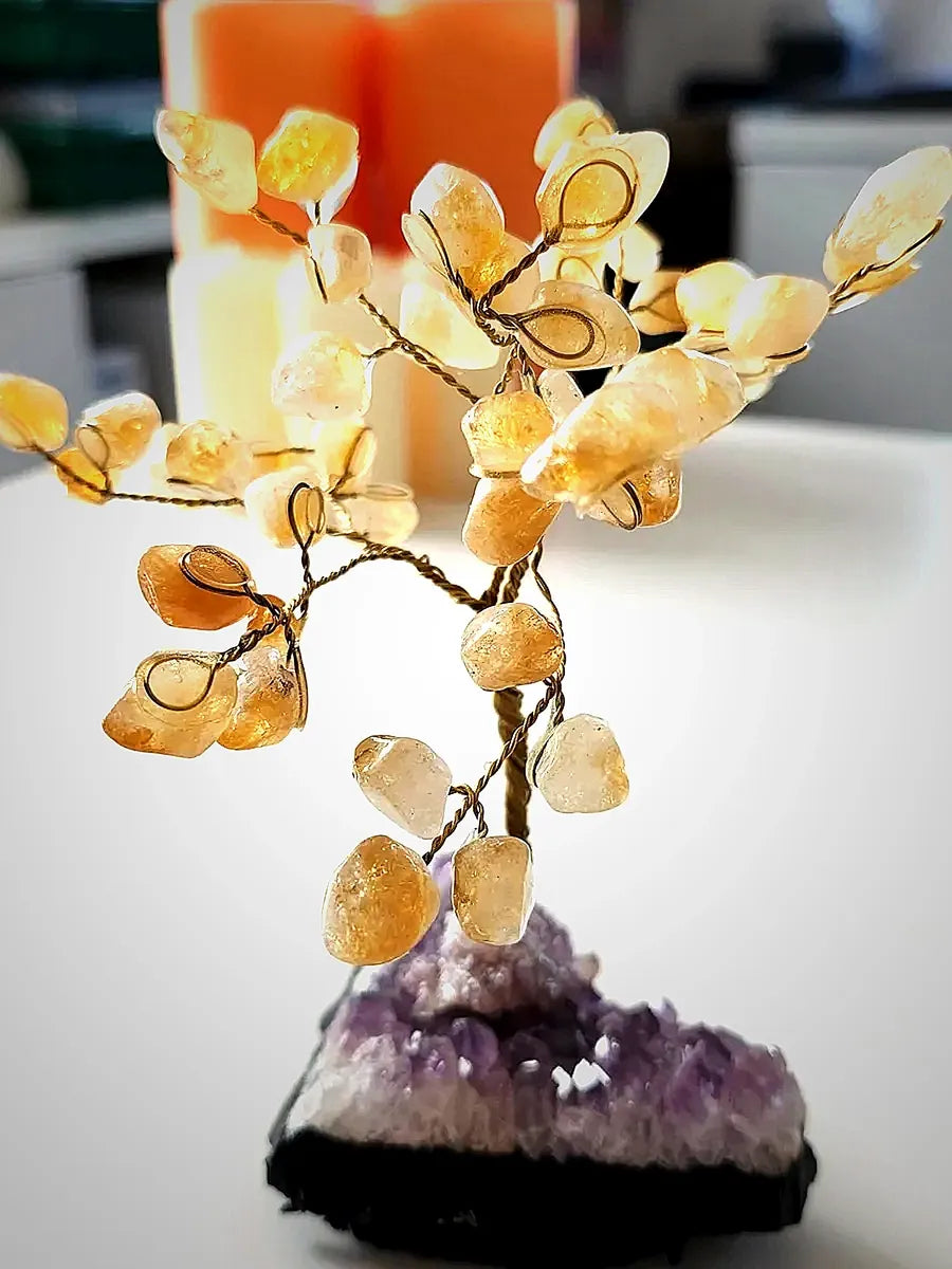 Citrine Gem Tree (around 50 crystals)