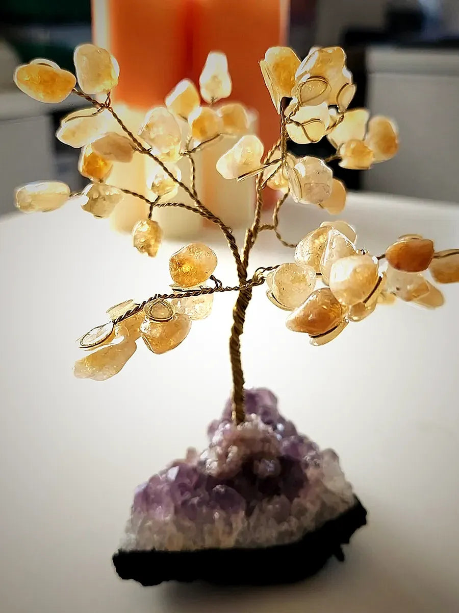 Citrine Gem Tree (around 50 crystals)