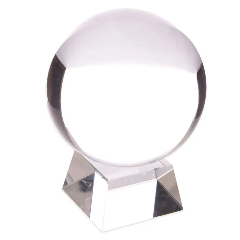 Crystal Ball with Glass Stand 10cm