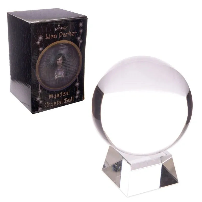 Crystal Ball with Glass Stand 10cm