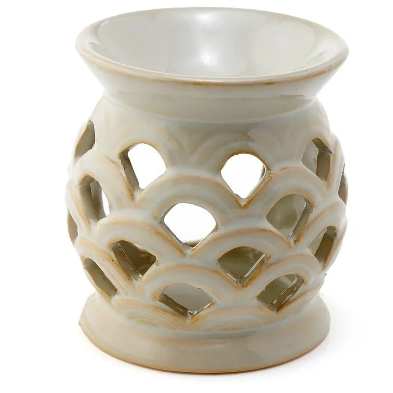 Eden Scallop Cut out Ceramic Oil Burner