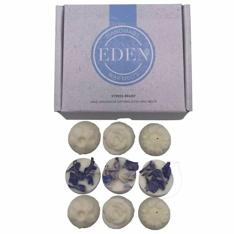 Eden Stress Relief - Set of 9 Handmade Soya Wax Melts