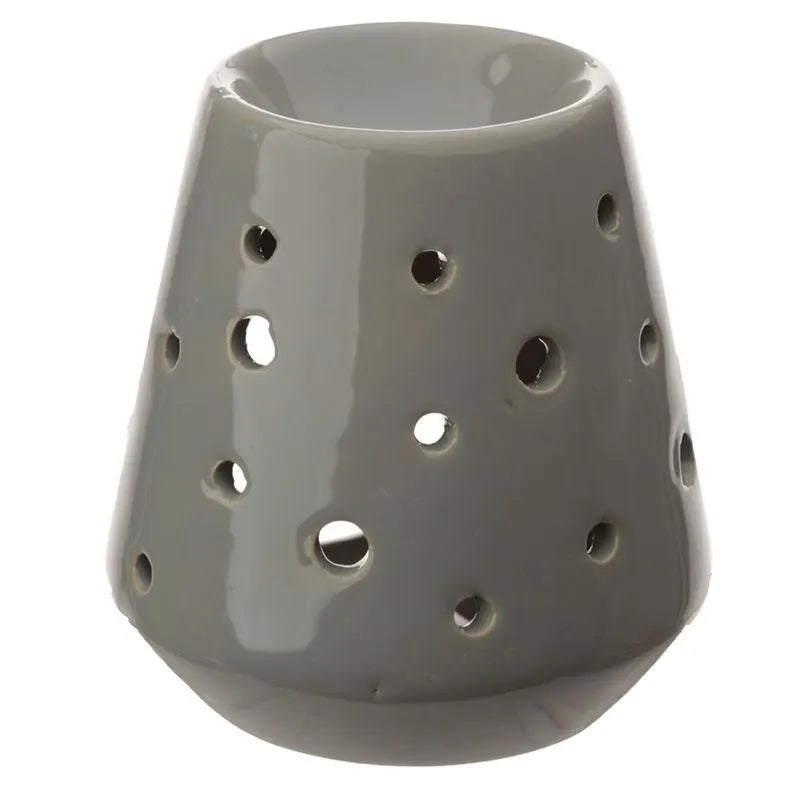 Eden Tapered Ceramic Oil Burner with Circular Cut-outs