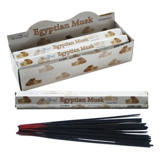 Egyptian Musk - Stamford Premium Hex Range Incense Sticks (Box of 6 packs)