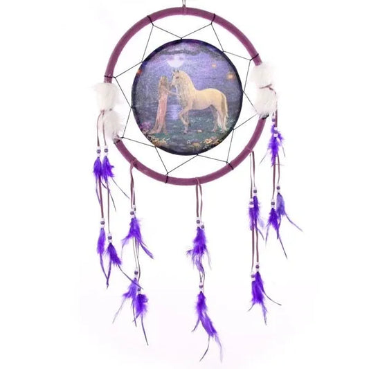 Fantasy Dreamcatcher Print - Unicorn Garden