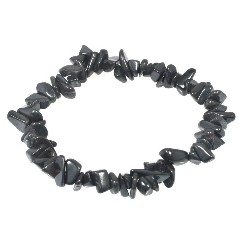 Hematite Stone Chip Bracelet