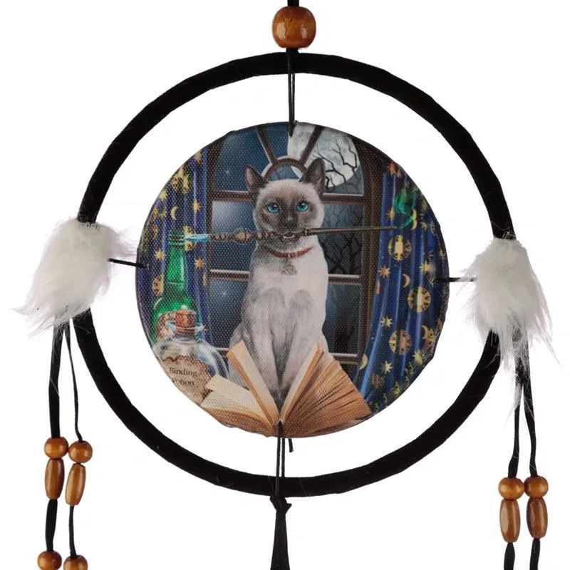 Hocus Pocus Cat Small Dreamcatcher - Lisa Parker