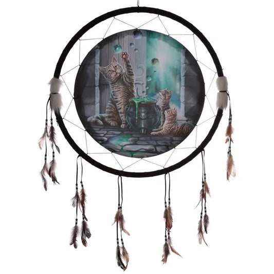 Hubble Bubble Cat and Kitten Huge Dreamcatcher - Lisa Parker