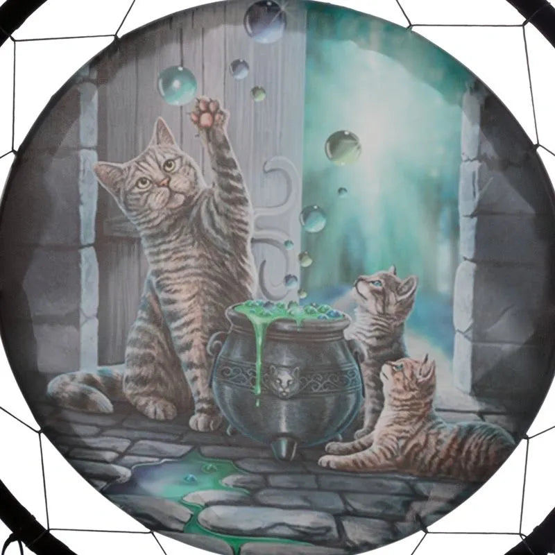 Hubble Bubble Cat and Kitten Huge Dreamcatcher - Lisa Parker