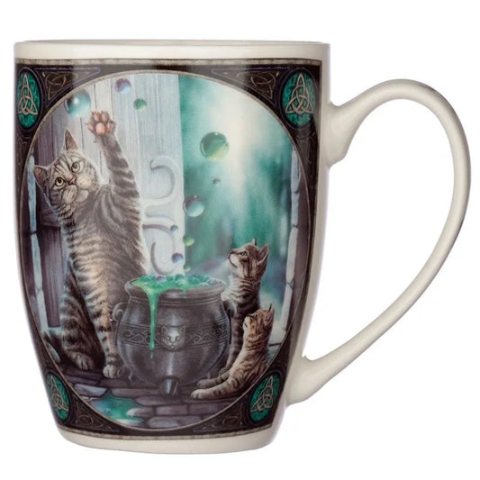 Hubble Bubble Cat and Kittens - Lisa Parker Porcelain Mug