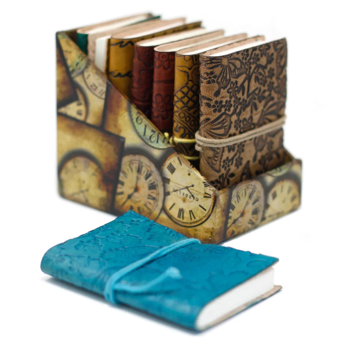 Mini Leather Notebooks (set of 8)