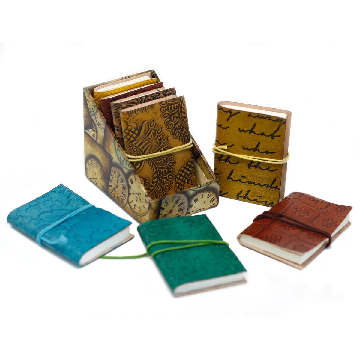 Mini Leather Notebooks (set of 8)