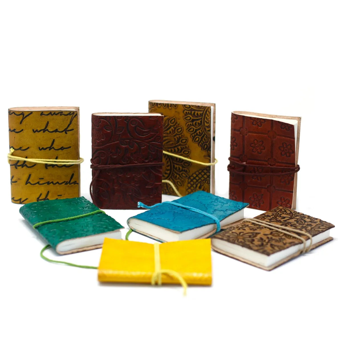 Mini Leather Notebooks (set of 8)