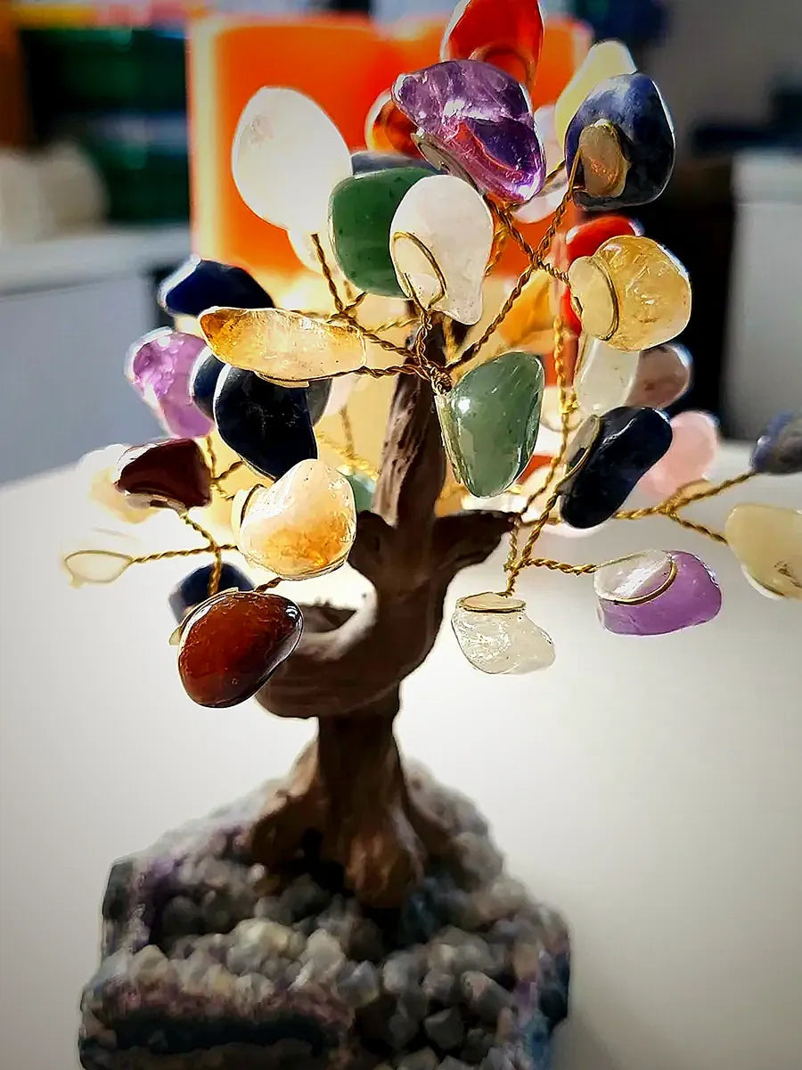 Mixed Crystal Bonsai Tree (around 45 crystals)