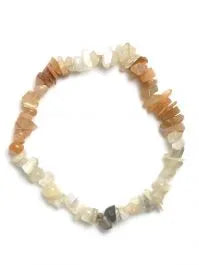 Moonstone Stone Chip Bracelet