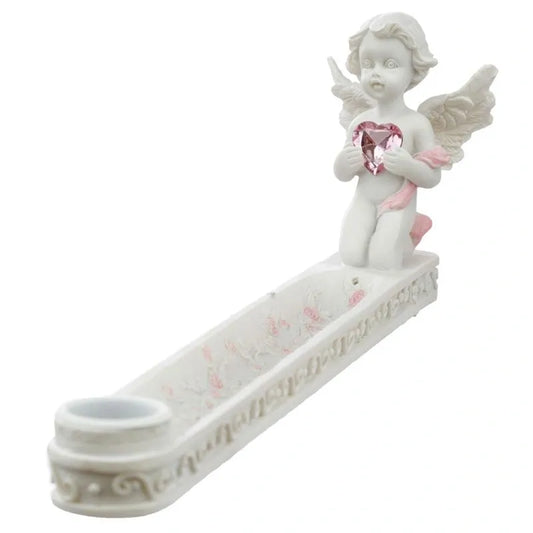 Peace of Heaven Follow Your Heart Cherub Incense Burner Ashcatcher