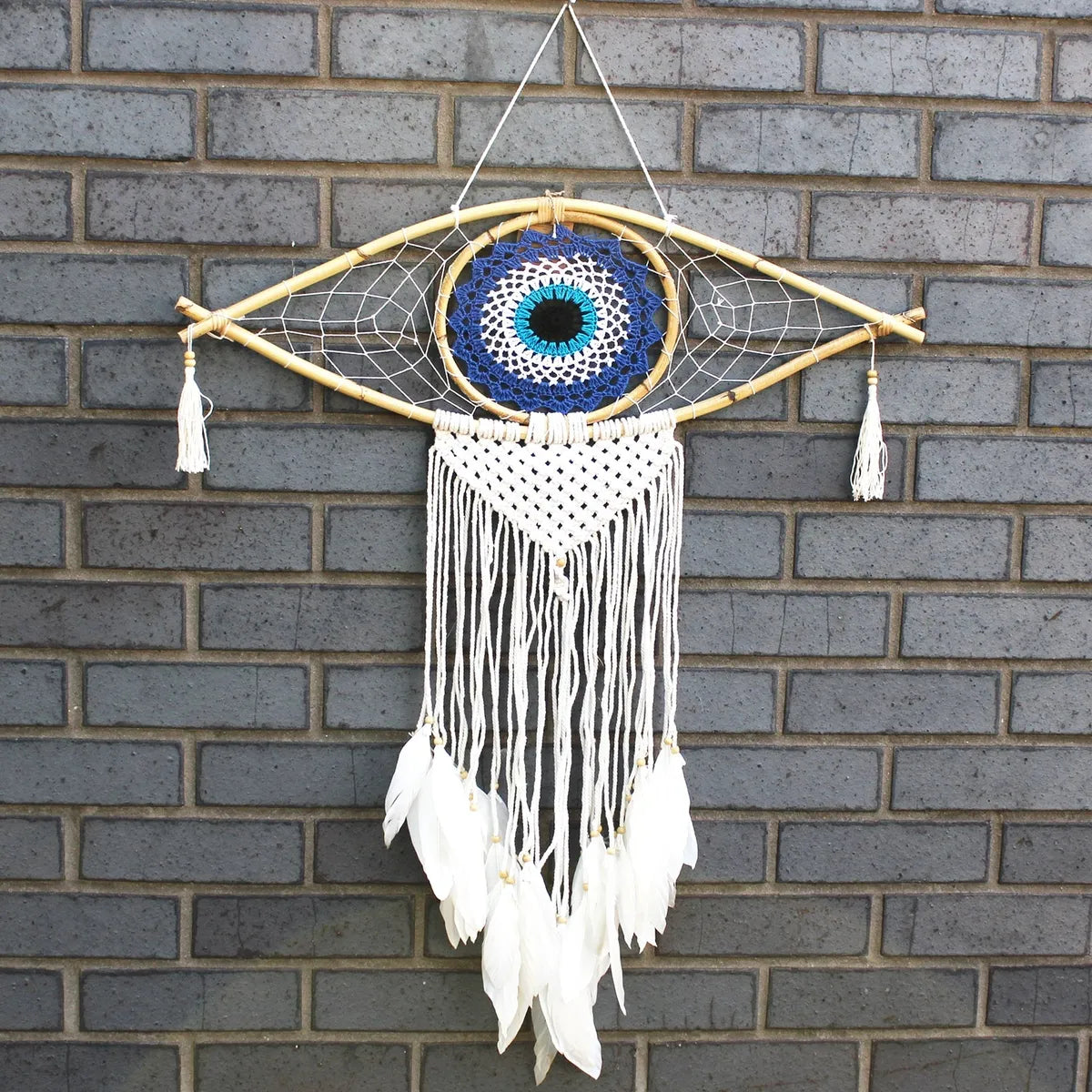 Protection Dream Catcher - Macrame Evil Eye