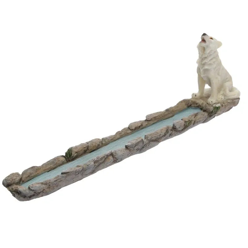 Protector of the North River Spirit Wolf Incense Burner