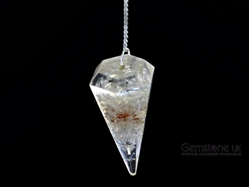 Quartz Faceted Cone Orgone Pendulum