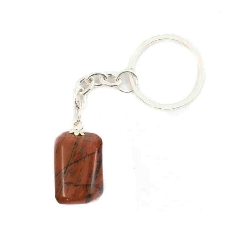 Red Jasper Tumblestone Keyring