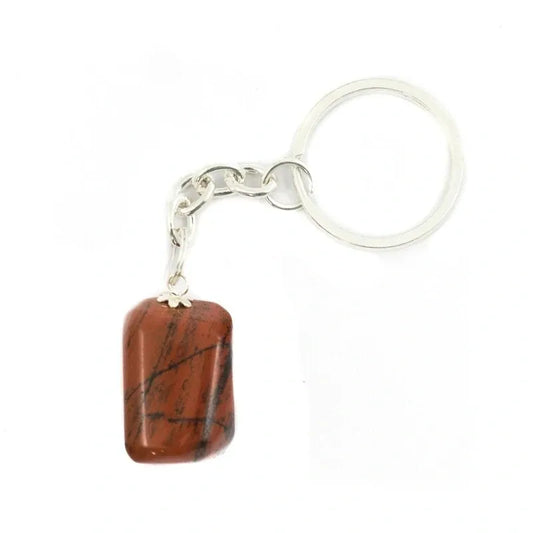 Red Jasper Tumblestone Keyring