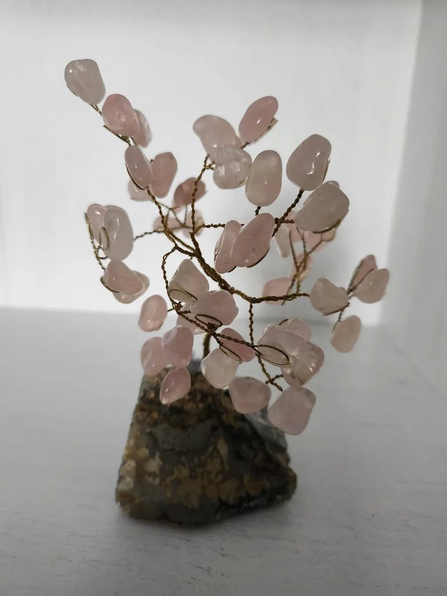 Rose Quartz Gem Tree (around 50 crystals)