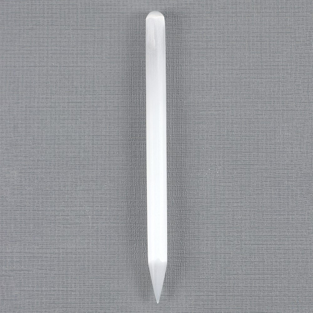 Round Point Selenite Wand