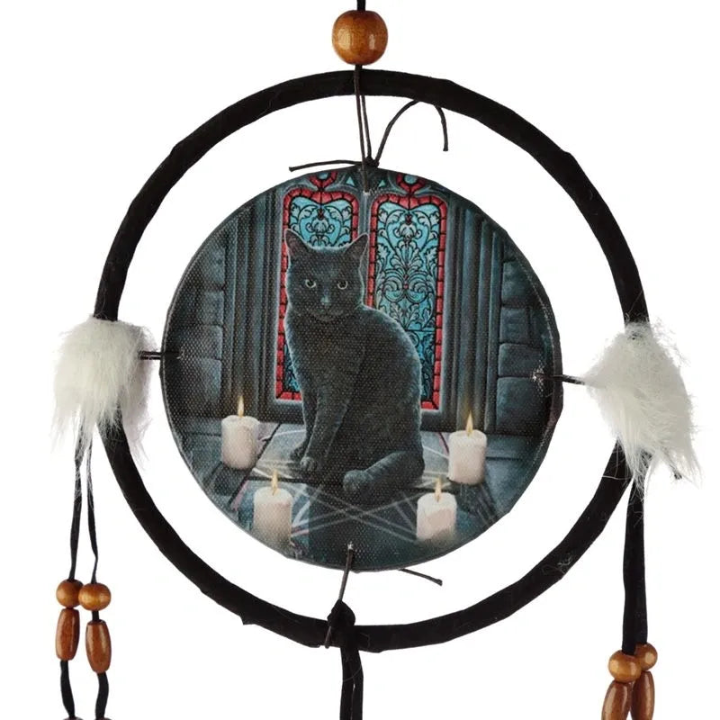 Sacred Circle Cat Small Dreamcatcher - Lisa Parker