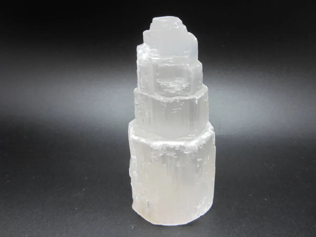 Selenite Rough Tower - Small