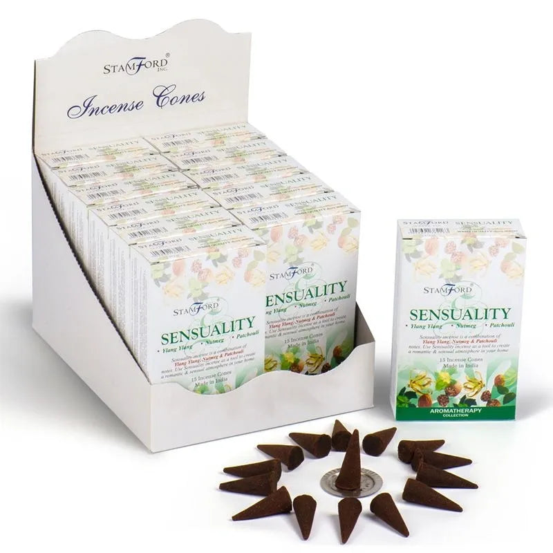 Sensuality - Stamford Incense Cones (Box of 12 packs)