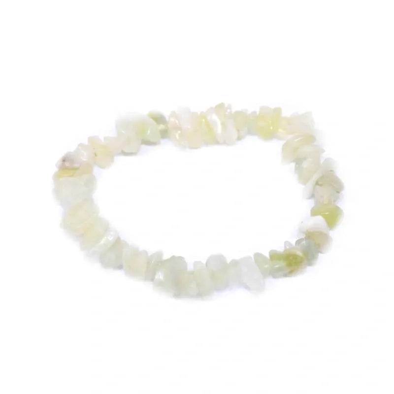 Serpentine, New Jade Stone Chip Bracelet