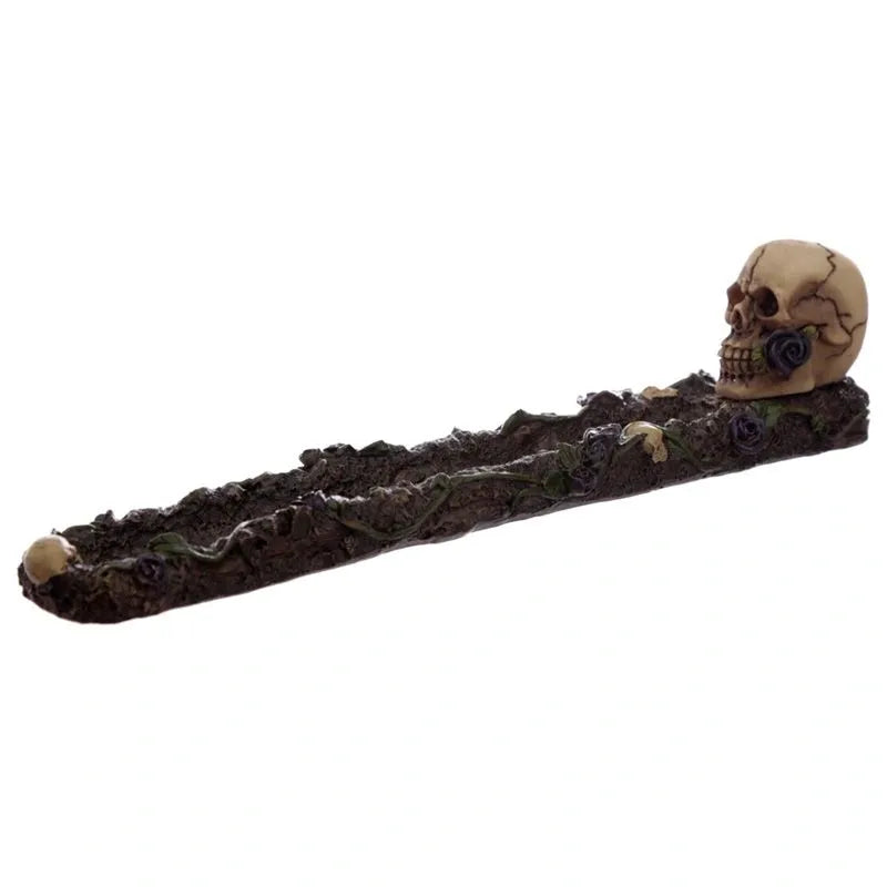 Skulls and Roses Ashcatcher Incense Burner