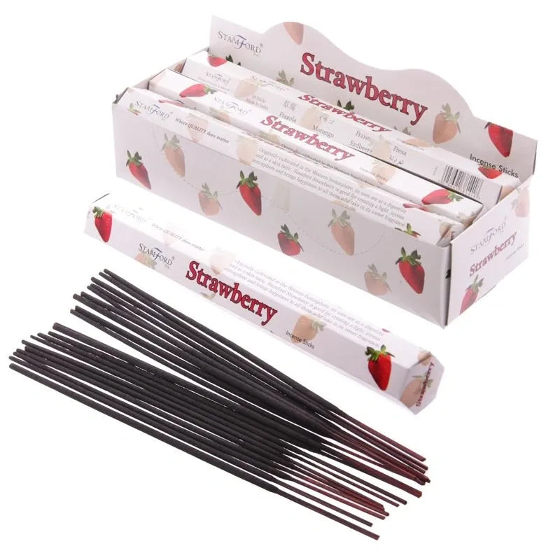 Strawberry - Stamford Premium Hex Incense Sticks (Box of 6 packs)