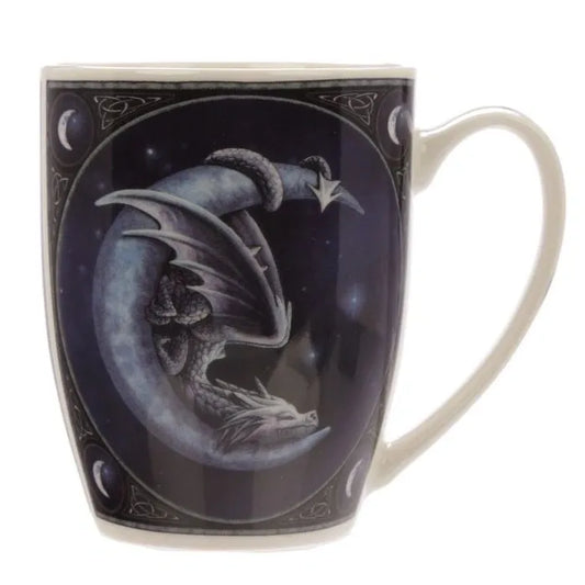 Sweet Dreams Dragon and Moon - Lisa Parker Porcelain Mug