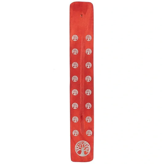 Tree of Life Incense Burner - Red