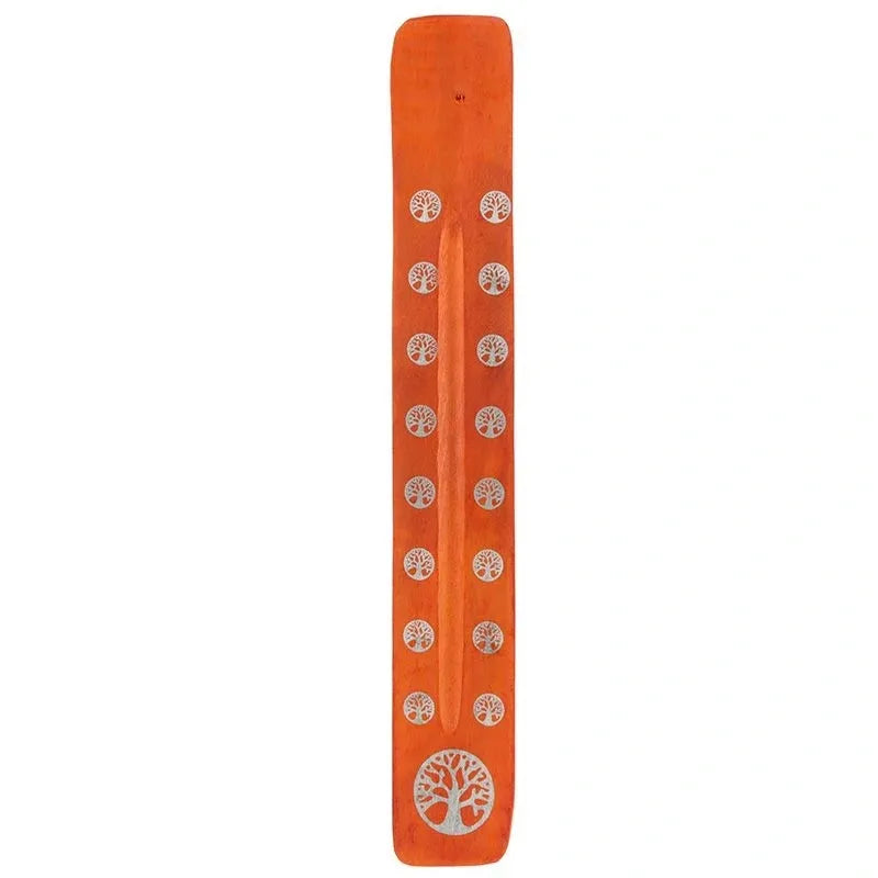 Tree of Life Incense Stick Burner - Orange